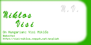 miklos visi business card